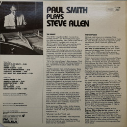 Paul Smith ‎– албум Paul Smith Plays Steve Allen - Img 2