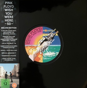 Pink Floyd Wish You Were Here (50th Anniversary) (4 LP + 2 CD + Blu-Ray Box Set) (Transparent, Coloured Vinyl)