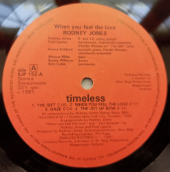 Rodney Jones – албум When You Feel The Love - Img 3