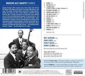 The Modern Jazz Quartet – албум Django - Img 2