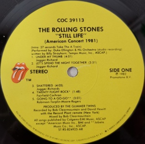 The Rolling Stones – албум Still Life (American Concert 1981) - Img 2