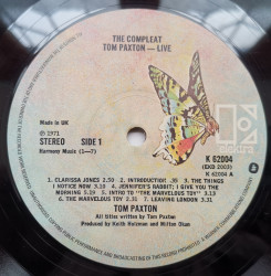 Tom Paxton – албум The Compleat Tom Paxton (Recorded Live) - Img 3