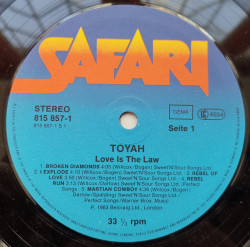 Toyah – албум Love Is The Law - Img 3