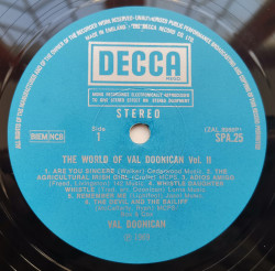 Val Doonican – албум The World Of Val Doonican Vol II - Img 3