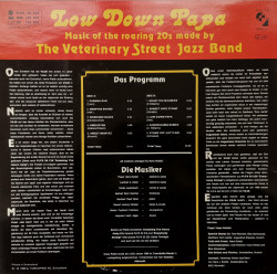 Veterinary Street Jazz Band  ‎– албум  Low Down Papa - Img 3