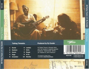 Ali Farka Toure With Ry Cooder – албум Talking Timbuktu (CD) - Img 2