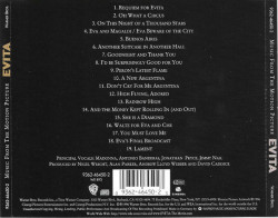 Andrew Lloyd Webber And Tim Rice ‎– албум Evita (Music From The Motion Picture) (CD) - Img 2