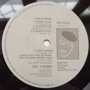 Cal Tjader – албум Cal's Pals - Img 3