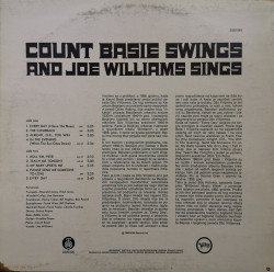 Count Basie, Joe Williams – албум Count Basie Swings And Joe Williams Sings - Img 2