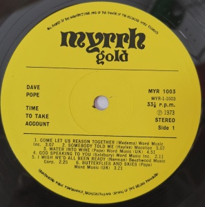 Dave Pope – албум Time To Take Account - Img 2