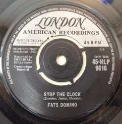 Fats Domino ‎– сингъл Did You Ever See A Dream Walking / Stop The Clock