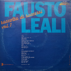 Fausto Leali – албум Raccolta Di Successi Vol.1 - Img 2