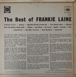 Frankie Laine – албум The Best Of Frankie Laine - Img 2