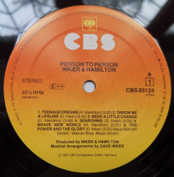 Inker & Hamilton – албум Person To Person - Img 2