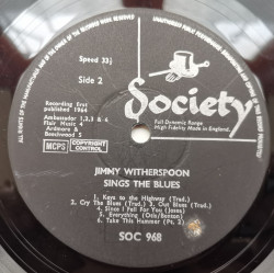 Jimmy Witherspoon – албум Jimmy Witherspoon Sings The Blues - Img 3