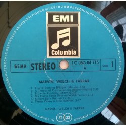 Marvin, Welch & Farrar – албум Marvin, Welch & Farrar - Img 3