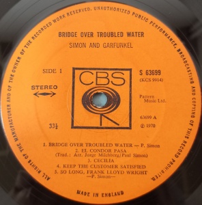 Simon And Garfunkel – албум Bridge Over Troubled Water - Img 3