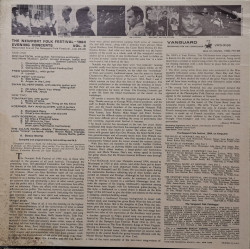 Various – албум Newport Folk Festival 1964 - Evening Concerts Vol. 3 - Img 2