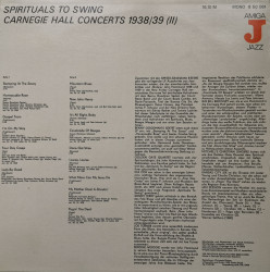 Various – албум Spirituals To Swing - Carnegie Hall Concerts 1938/39 - Img 2