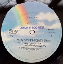 Wilton Felder ‎– албум Gentle Fire - Img 3