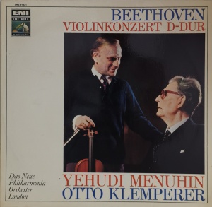 Beethoven - Menuhin, Klemperer, Das Neue Philharmonia Orchester London – албум Violinkonzert D-dur