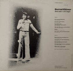 Bernd Clüver – албум Oben Steh'n Und Singen - Img 2