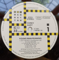 Corey Hart ‎– албум Young Man Running - Img 3