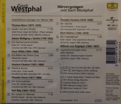 Hörvergnügen Mit Gert Westphal - албум Hörvergnügen Mit Gert Westphal (CD) - Img 3