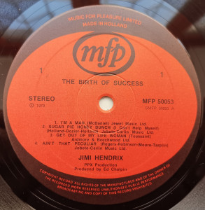 Jimi Hendrix – албум Birth Of Success - Img 3