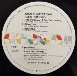 Joan Armatrading – албум Sleight Of Hand - Img 2