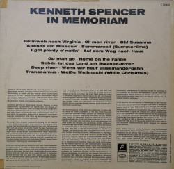 Kenneth Spencer – албум In Memoriam - Img 2