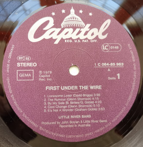 Little River Band – албум First Under The Wire - Img 3