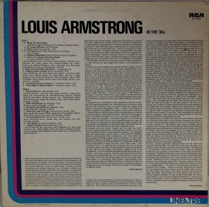 Louis Armstrong – албум In The 30's - Img 2