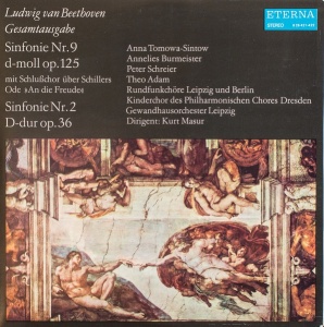 Ludwig van Beethoven, Anna Tomowa-Sintow, Annelies Burmeister, Peter Schreier, Theo Adam, Rundfunkchor Leipzig, Rundfunkchor Berlin, Kinderchor Des Philharmonischen Chores Dresden, Gewandhausorchester Leipzig, Kurt Masur – Sinfonie Nr. 9 D-moll Op. 125