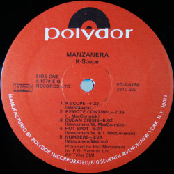 Manzanera – албум K-Scope - Img 3