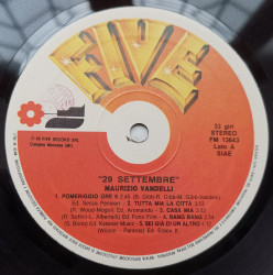 Maurizio Vandelli – албум 29 Settembre 89 - Img 3