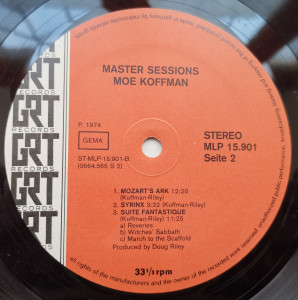 Moe Koffman – албум Master Session - Img 3