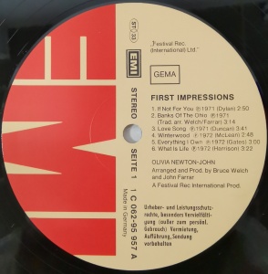 Olivia Newton-John – албум First Impressions - Img 3