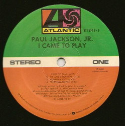 Paul Jackson, Jr. – албум I Came To Play - Img 2
