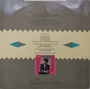 Paul Young – сингъл Love Of The Common People (Extended Club Mix) - Img 2
