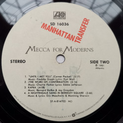 The Manhattan Transfer – албум Mecca For Moderns - Img 2
