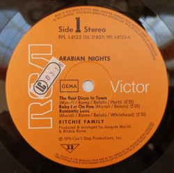 The Ritchie Family ‎– албум Arabian Nights - Img 2