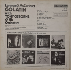 Tony Osborne & His Orchestra – албум Lennon & McCartney Go Latin With Tony Osborne - Img 2
