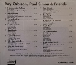 Various – албум Roy Orbison, Paul Simon & Friends (CD) - Img 2