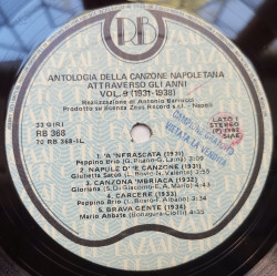 Various – Various – Antologia Della Canzone Napoletana Attraverso Gli Anni Vol.9 (1931 - 1938) - Img 3