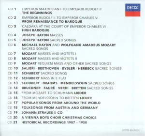 WIENER SÄNGERKNABEN - 525 YEARS ANNIVERSARY (21xCD) - Img 2