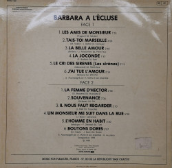 Barbara – албум Barbara À L'Écluse - Img 2