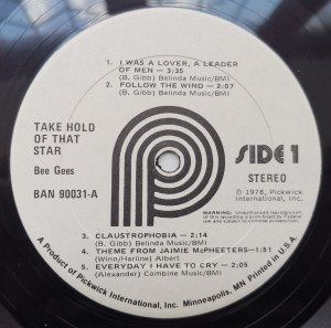 Bee Gees – албум Take Hold Of That Star - Img 2