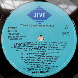 Billy Ocean – албум Tear Down These Walls - Img 3