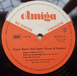 Count Basie, Lester Young – албум Count Basie And Lester Young At Newport - Img 2